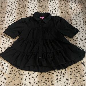 Miami Black Button Down Shirt